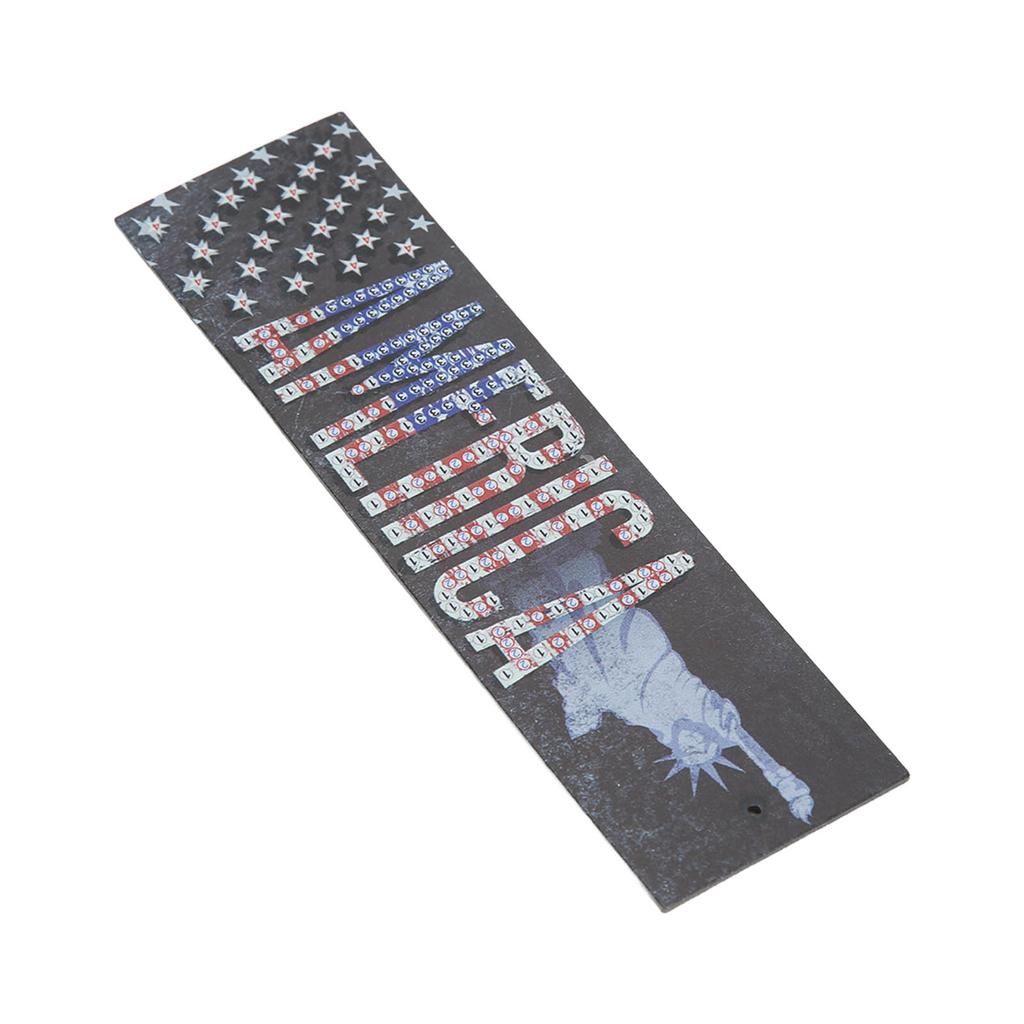 Diamond Art Bookmarks American Pattern Bookmark Making Kit Waterproof DIY Handcrafted Art Bookmarks with Tassel for DIY