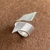 Xiaomi 925 Sterling Silver Rings For Women Geometric Fine Jewelry Finger Adjustable Retro Leaf Stone Ring For Party Birthday Gift