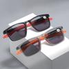 Unisex UV-Protective Presbyopia Glasses Stylish Square-Frame Blue Light Blocking Sun Reading Glasses with Plus Diopters