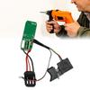 Metal Plastic Construction Brushless Control Board Switches Assembly for 16.8V Lithium Drills Three Pin Interface Design
