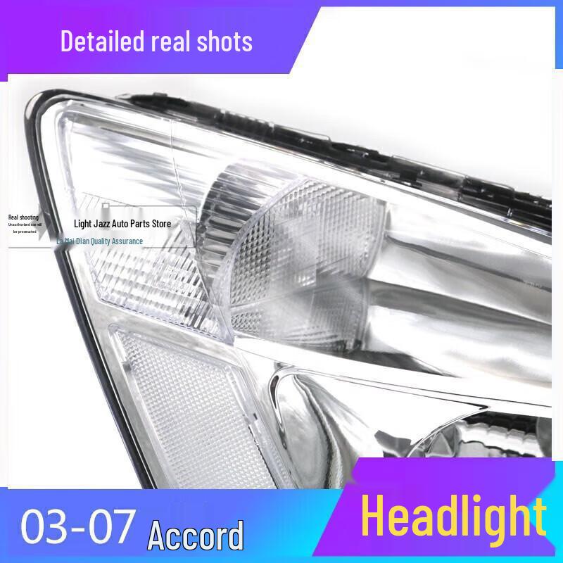 Front Headlight Assembly for 2003-2007 Honda Accord (Seventh Generation) Brand Factory (Left)