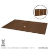 DOD One-Pole Tent RX (M) Mat (3-4 Person), 280 X 210 Cm, MA3-953-BR, Brown