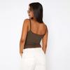 Women Summer Slim Versatile Camisole Vest Suspenders U-Neck Inside Bottoming Shirt Short Inner Tank Top Solid Color