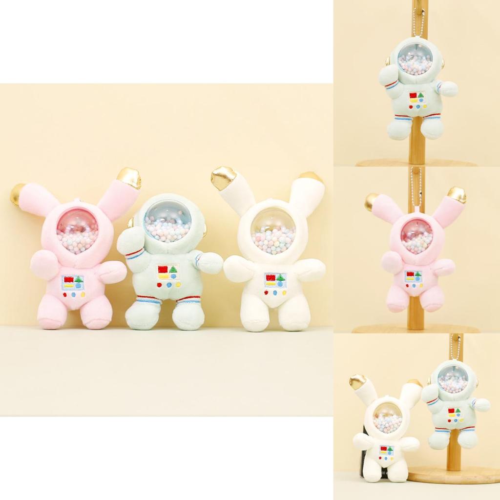 Adorable Astronaut Plush Keychain Cute Space Bunny Doll Creative Bag Charm