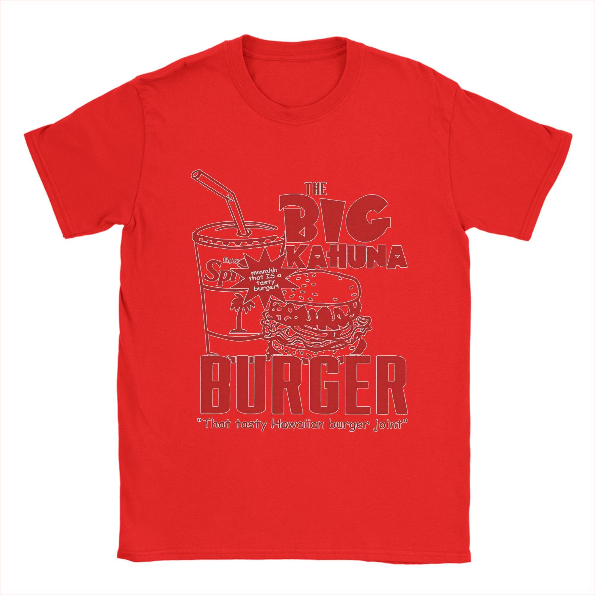

Unisex TShirts Pulp Fiction The Big Kahuna Burger Funny Pure Cotton Tees Short Sleeve T Shirts Round Collar Tops Summer S