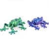3D Printing Frog Figures Animal Toys Multi-joint Movable Fidget Toy Simulation Eyes for Home Accessories Room Decor Kids Gifts