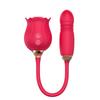 Chen Rose Telescopic Vibrator with Licking Tongue and Jumping Egg