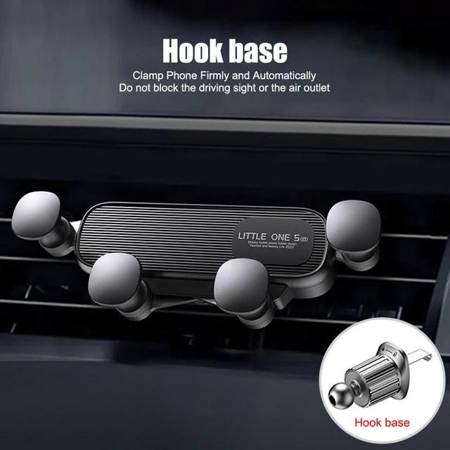 

New Car Phone Holder Auto Air Vents Clip Mount Stand Extension Rod 360° Rotate Gravity Car Phone Holder Bracket GPS Support