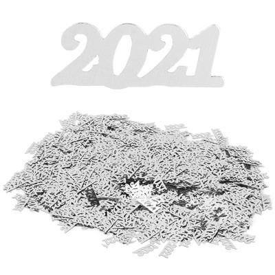 2021 Confetti Decorations Paper New Year Confetti Glitter Ornament for Wedding Party