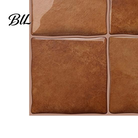 Bathroom Wall Protection Film Square Checkered Tiles Stickers, Self Adhesive Retro PET Panels, Removable DIY Home Decor Wallpaper Easy Peel And Stick