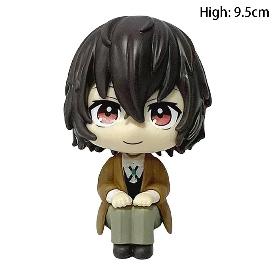 În stoc Căutați Bungou Dogs Dazai Osamu Nakajima Atsushi Figurină de Acțiune Jucării Model PVC Colecție Păpușă Kawaii Versiune Q