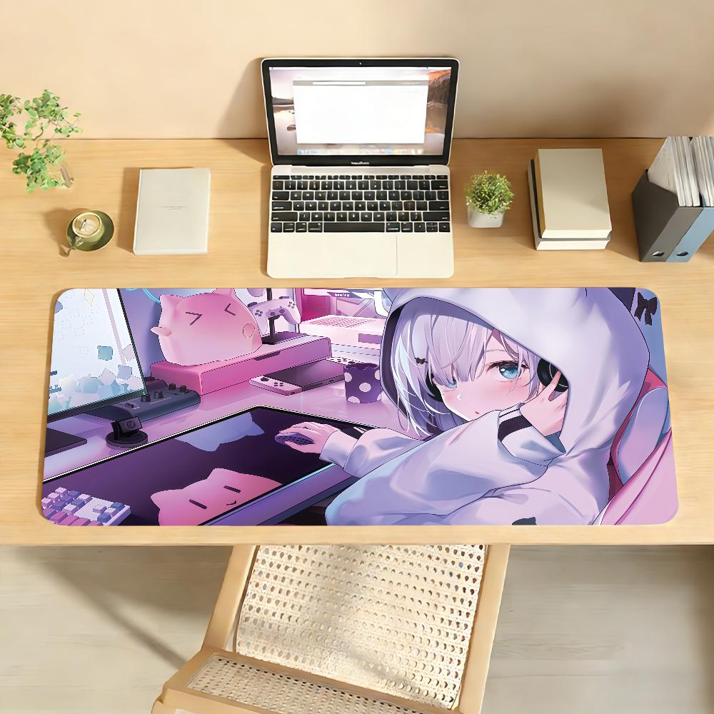 VTuber  K-Kaga Sumire Mouse Pad Non-slip Rubber Gamer Balance Computer Mat Decoracion Deskmat Laptop Office Large