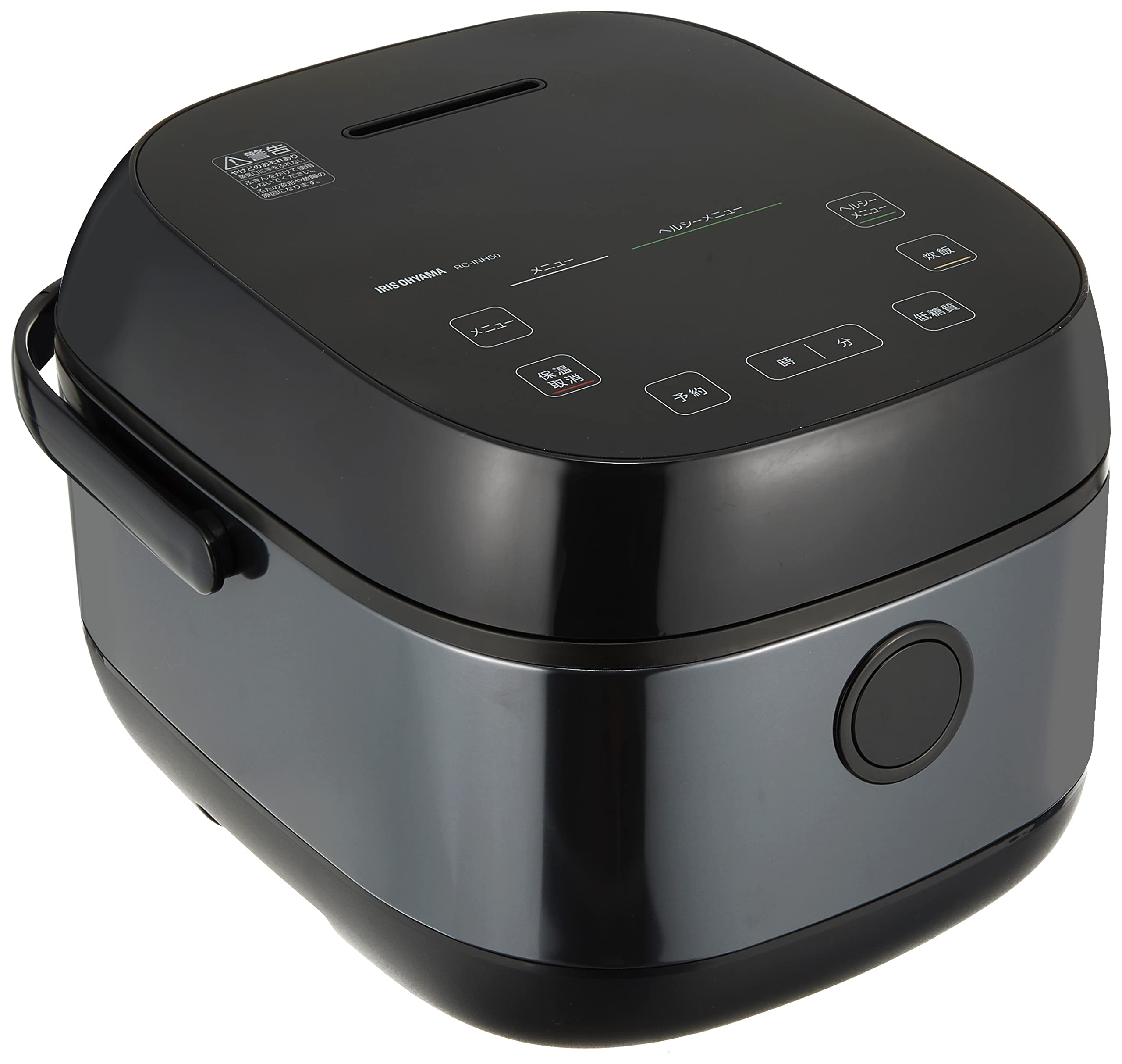 

Iris Ohyama Healthy Support IH Jar Rice Cooker Cups Black 5.5 RC-INH50-B