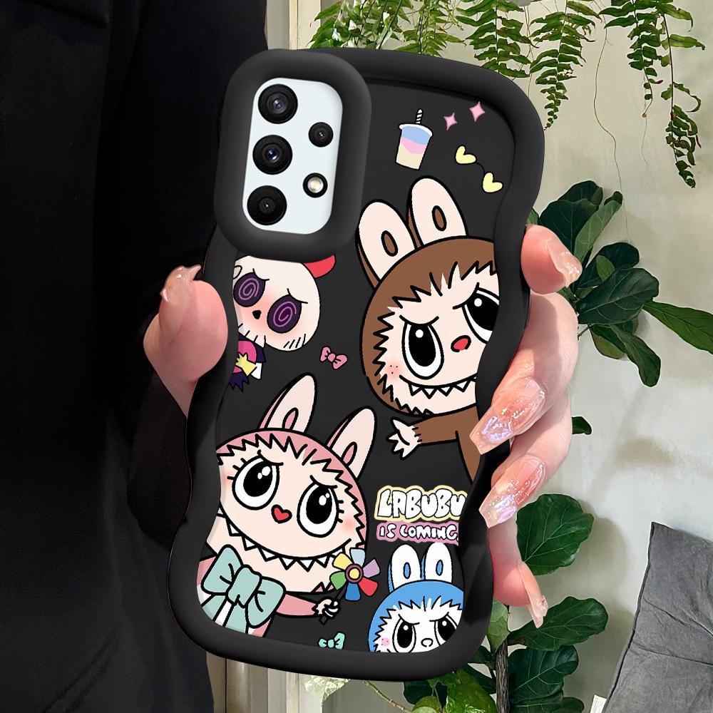 

Окрашенный узор Big Wave Edge Мягкий силиконовый материал Macaron чехол для телефона противоударный защитный резиновый чехол для Samsung Xiaomi Poco Redmi Redmi 13 5G