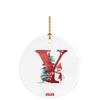 26 Letters Santa Christmas Pendant Acrylic Car Pendant Christmas Tree Decoration
