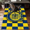 Rosario Central Crest Rug Game Carpet, Floor Mat for Bedroom Living Room Entryway Rug, Home Decor Idea Gift for Christmas birthday