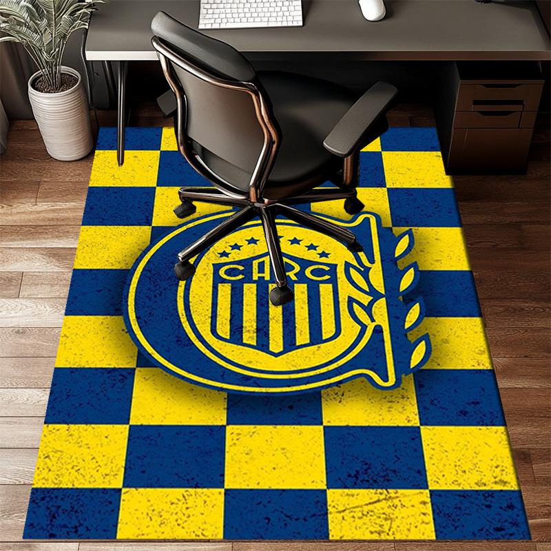 Rosario Central Crest Rug Game Carpet, Floor Mat for Bedroom Living Room Entryway Rug, Home Decor Idea Gift for Christmas birthday