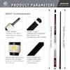 OKHEALING Karbonfaser Billard Queue Stick (Black Technology Geringe Durchbiegung Pro Taper Billard Queue 11,8 mm Spitze, 147 cm, Spiel Queue)