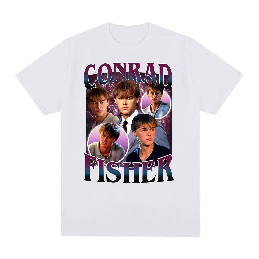 Team Conrad Conrad Fisher Cousins Beach Maglietta Vintage Uomo Donna Moda High Street T-shirt Poliestere Casual Manica Corta T-shirt