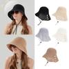 Fashion Breathable Sun Hat UV Protection Hollow Out Bucket Hat Small Shawl Sun Protection Hat Women