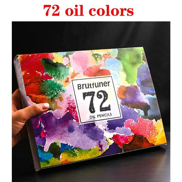 Brutfuner 48/72/120/160 Colors High Quality Oily Colored Pencils Set Oil HB Drawing For School Student Gifts Art Supplies