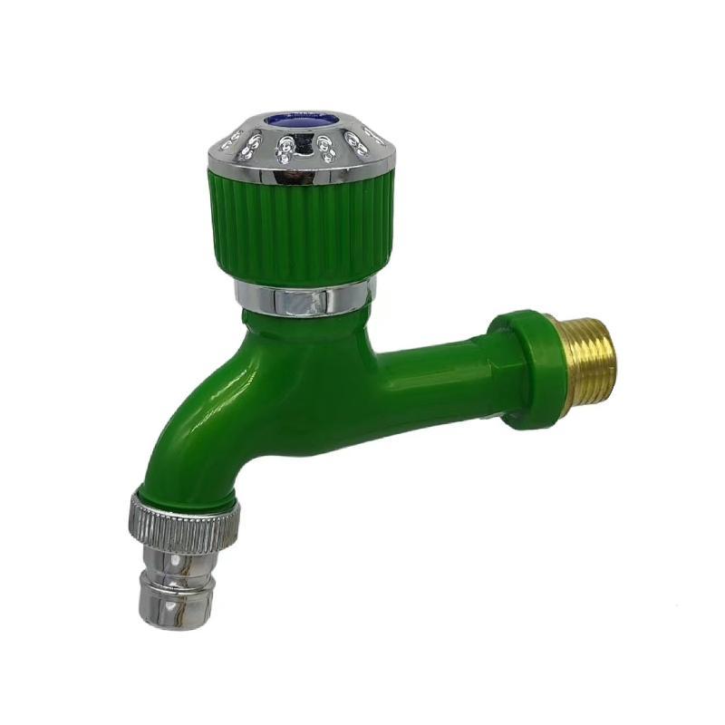 Round Hand Wheel Color Washing Machine Faucet Household Mop Pool Tap Water Antifreeze And Explosion-Aproof Plastic Faucet
