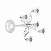 5 Arms Vintage Candlestick Metal Crafts Candle Holder Stand Wedding Party Home Decor Silver