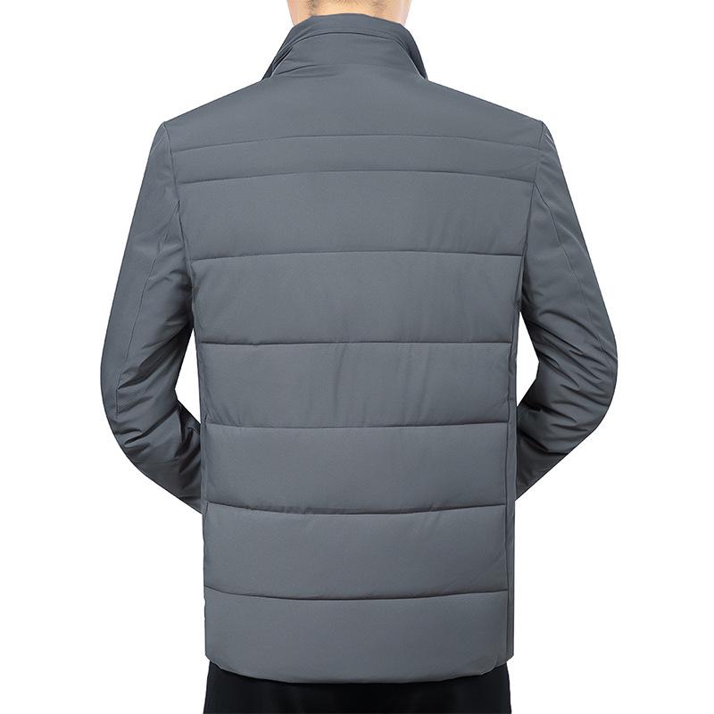 Men's Winter Stand Collar Jacket - Fashionable and Warm Cotton Jacket for Middle-aged Casual Wear