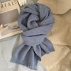 New Scarf for Women in Winter Versatile Soft and Warm Knitted Thickened Ins Student Couple Scarf Trendy