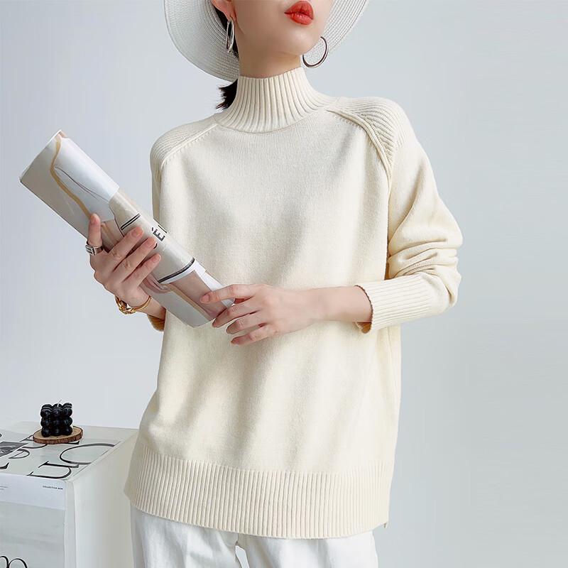 

Tatu Women s Slit Raglan Sleeve Knit Sweater One Size