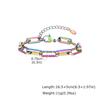 Minimalist 18K Gold Plated Bracelet Women, Slim Paperclip Twisted Link Chain, Simple Waterproof Jewelry