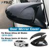 Car Decoration Door Mirror Cover For NISSAN Altima Sentra Sylphy - Car Rearview Accessories Carbon Fiber Glossy Black