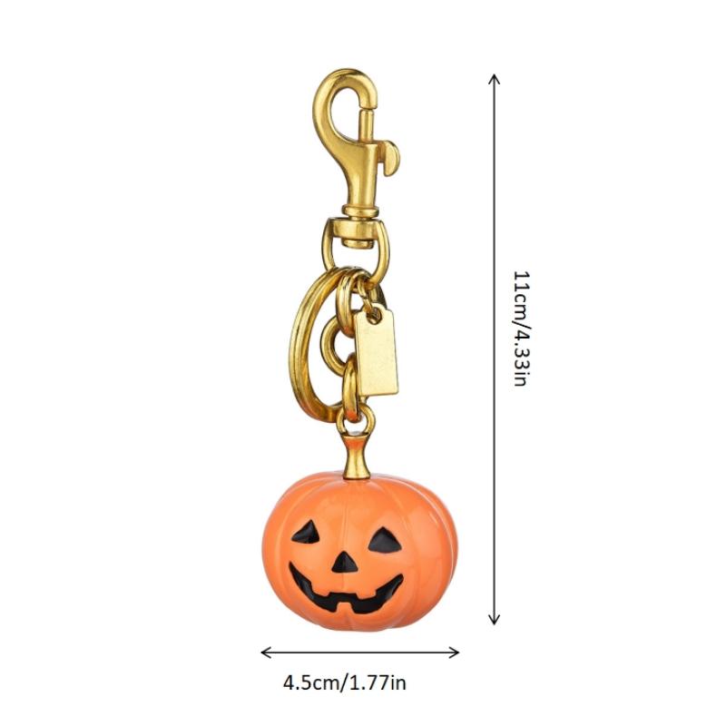 Halloween Pumpkin Keychain Keyring Funny Pumpkin Pendant Bag Charms Halloween Party Gifts Decorations For Women Men Kids