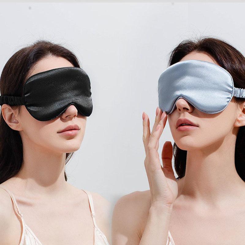 Langlebig Und Sicher 1 Stück Imitierte Seide Augenabdeckung Maske Schlaf Augen Maske Bequem Weiche Augenabdeckung Schlaf Nachtmaske Schlaf Schild Pflege Werkzeuge Smyz006