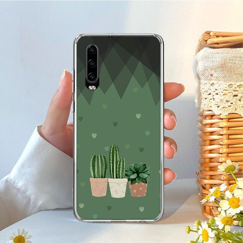 

Винтажный чехол с цветком кактуса для телефона Huawei P40 P10 P20 P30 Lite P50 Mate 10 30 40 20 Pro Cell Moblie, подарочный силиконовый чехол Huawei Mate 40 Pro