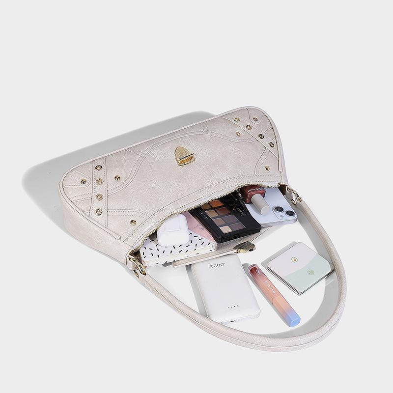 Textured Niche Underarm Bag for Women 2025 Spring New Trendy Fashion Baguette Bag Versatile Shoulder Crossbody Bag