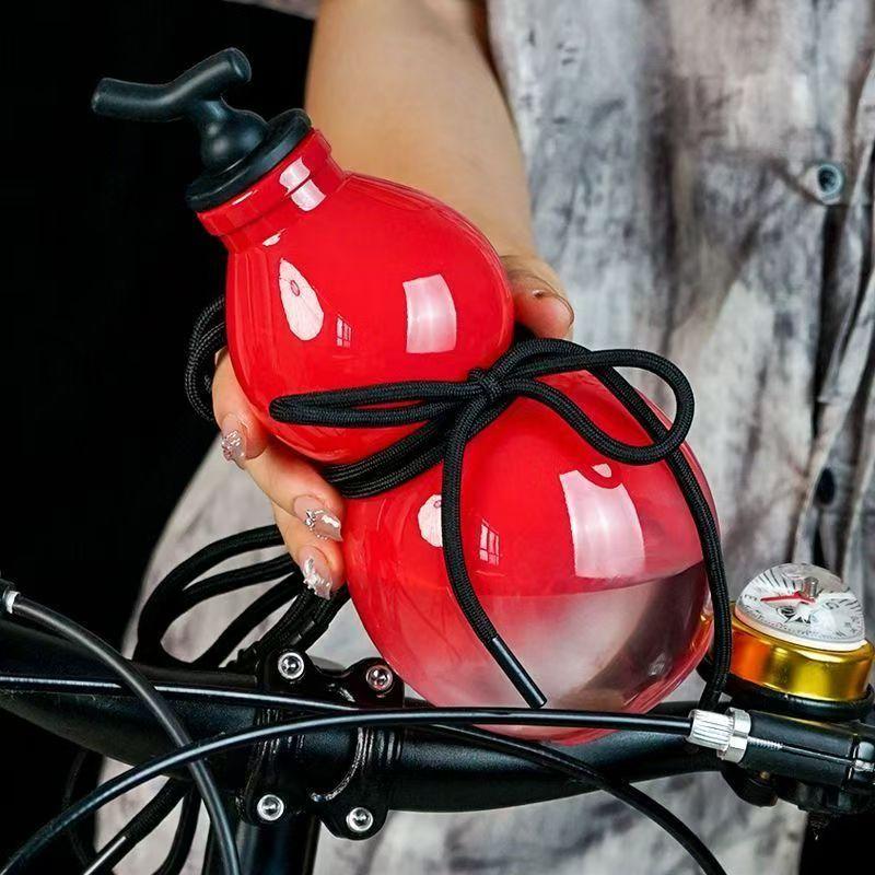 800ML Kalebasvormige Waterfles Voor Kinderen Vrienden Wukong Reis Drinkfles Tritan Materiaal Zwart