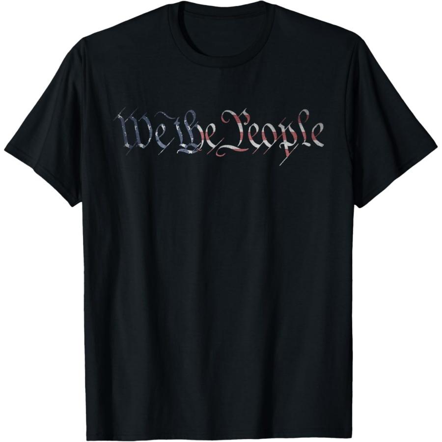 

We the People American Flag Liberty Gift T-Shirt XXXXXL чорний