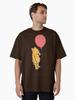 Winnie the Pooh Winnie the Pooh Pattern with Red and Blue Balloons Oversized T-Shirt