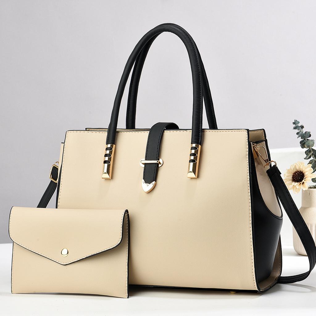 Mother and Child Bags  High Appearance Level  Fashionable Color-blocked Handbags  Simple Single-shoulder Bags  and Trendy Crossbody Bags