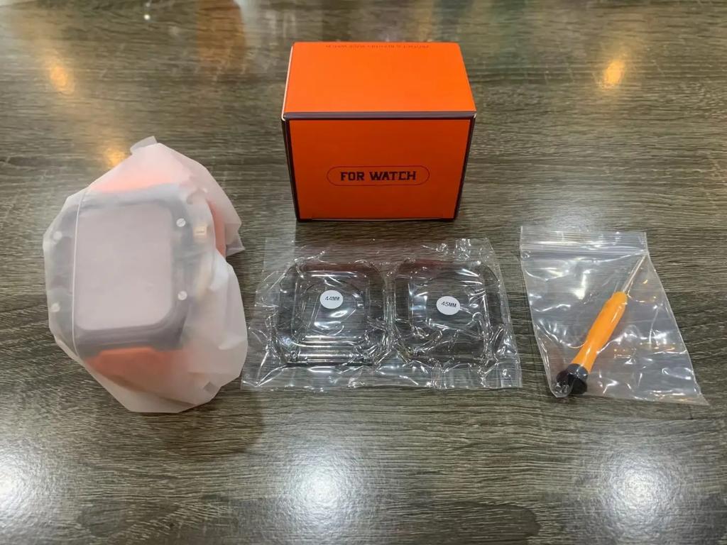 Transparent Modification Kit For Apple Watch 11/10 46mm 42mm/Ultra 2 3 49mm Series 9 8 7 6 5 SE 45mm 44mm 40 41mm Refit Mod Case