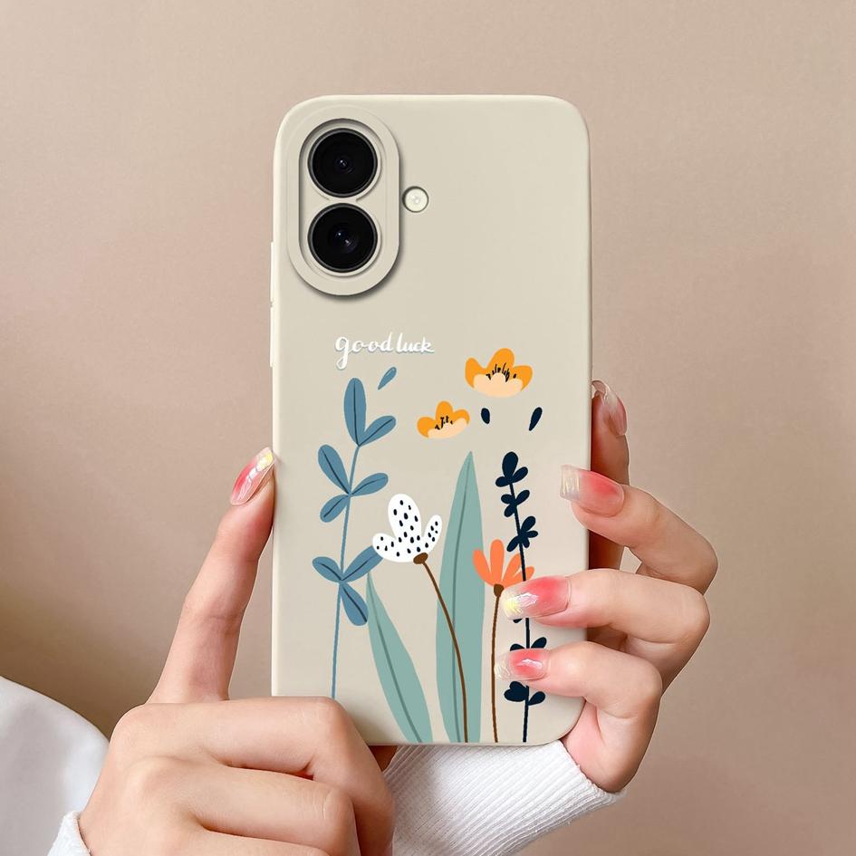 Husă Pentru Apple iPhone 16 Plus 16pro 16promax Avocado Drăguț Flori Frumoase Silicon Lichid Moale Subțire Pictat Anti Cădere Anti Alunecare Carcasă Pentru iPhone Capa