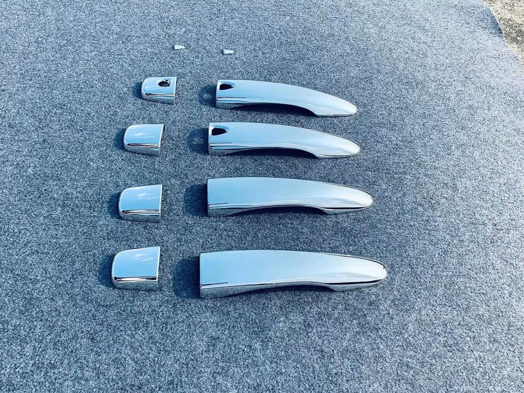 ONKYOU Dørhåndtakdeksler for den nye Nissan Note e13 og Aura Full Chrome Speilsett på 10 med den nye Nissan Note e13 og Aura NISMO, Dekning,