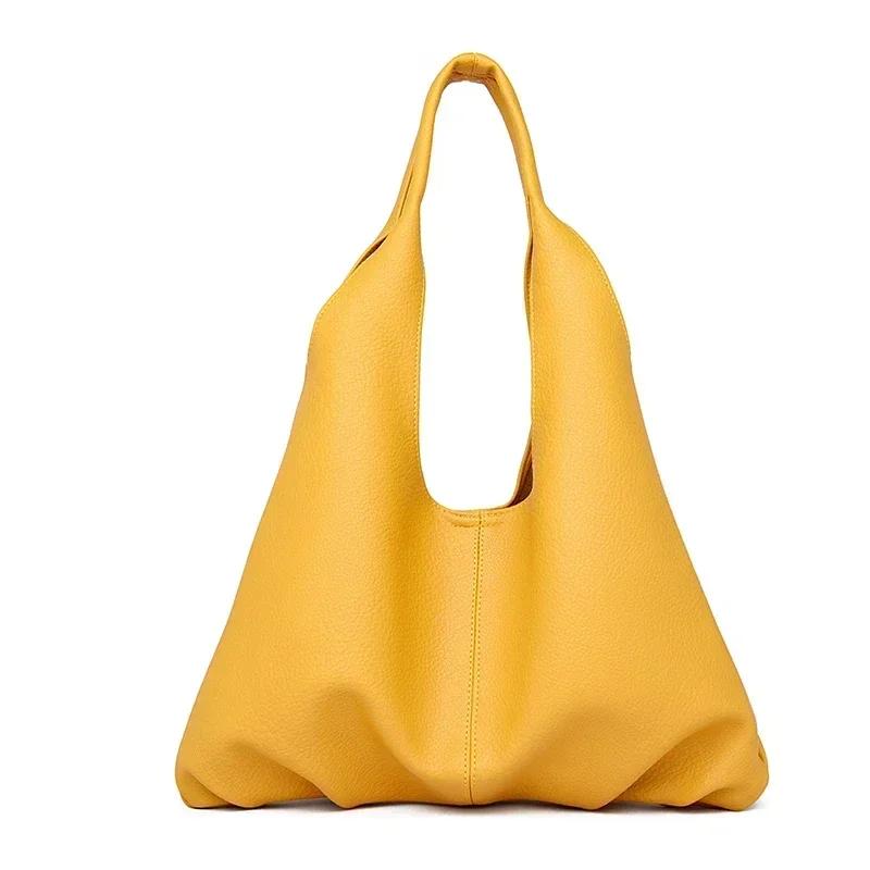 Women's PU winged bags joint large capacity versatile shoulder bags foldable solid bags fashion