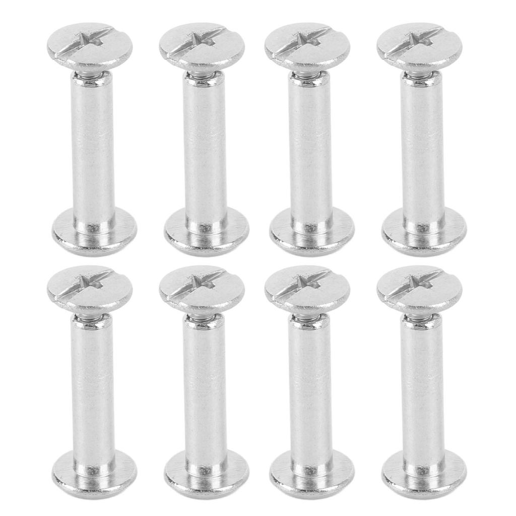 100 Pairs M2 Rivet Set Stainless Steel Flat Round Hex Socket Hd Stud Set for Construction Woodworking
