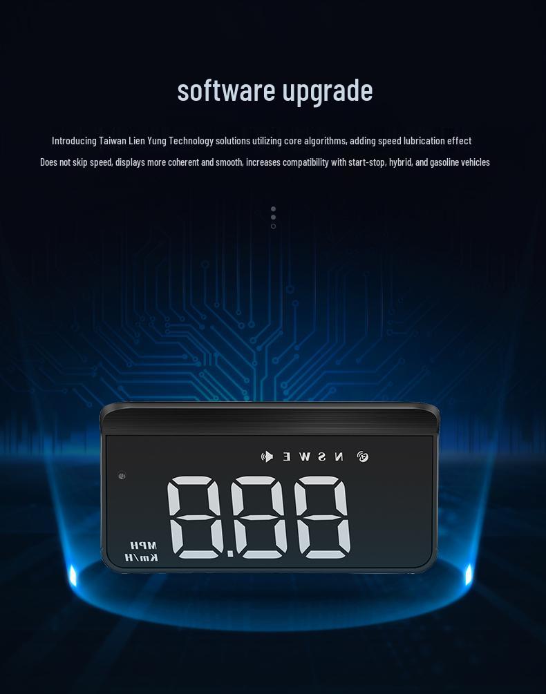 Multifunctional Wireless HUD Car and Truck GPS Speed Display