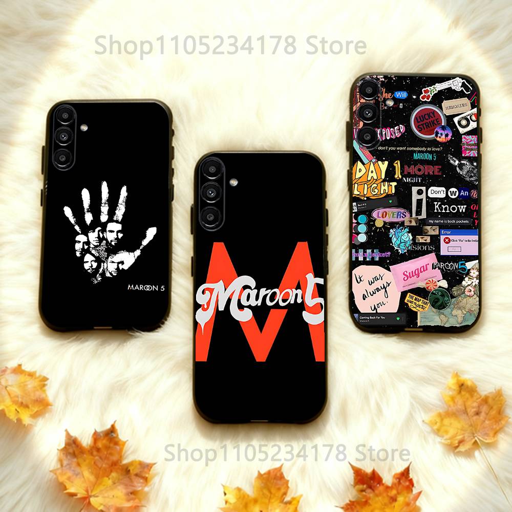 Band Maroon 5 Payphone Phone Case For Samsung A73,72,51,53,52,71,22,5G,Note,J7,8,9 Classic Versatile Black Soft Shell