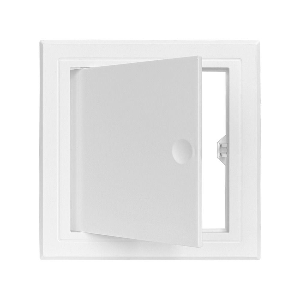 New Self-adhesive Access Panel Door Plastic White Opening Flap Cover Plate Press-type Hinged Access Hatch Doors Wall Ceiling