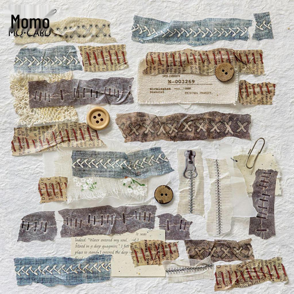 Mò Mò Irregular Shape Retro Sewing Washi Tape - 6 Styles