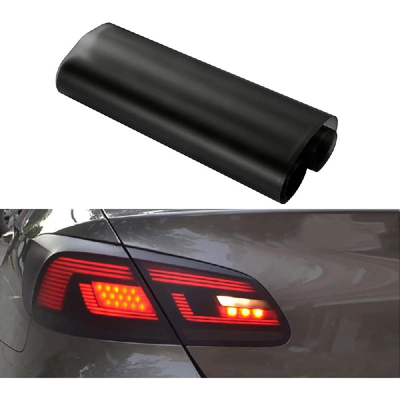 Matte Black Headlight Tail Fog Light Vinyl Film Universal 100X30Cm